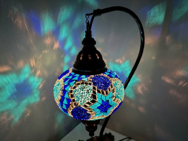 Stehlampe L/ Blau - Stern / (Art: LS-005)