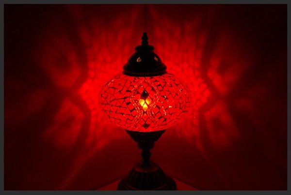 Tischlampe L / Rot/ (Art: L-002)