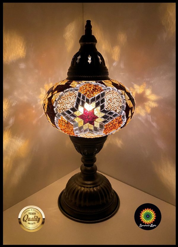 Tischlampe L / Gold - Stern / (Art: L-006)