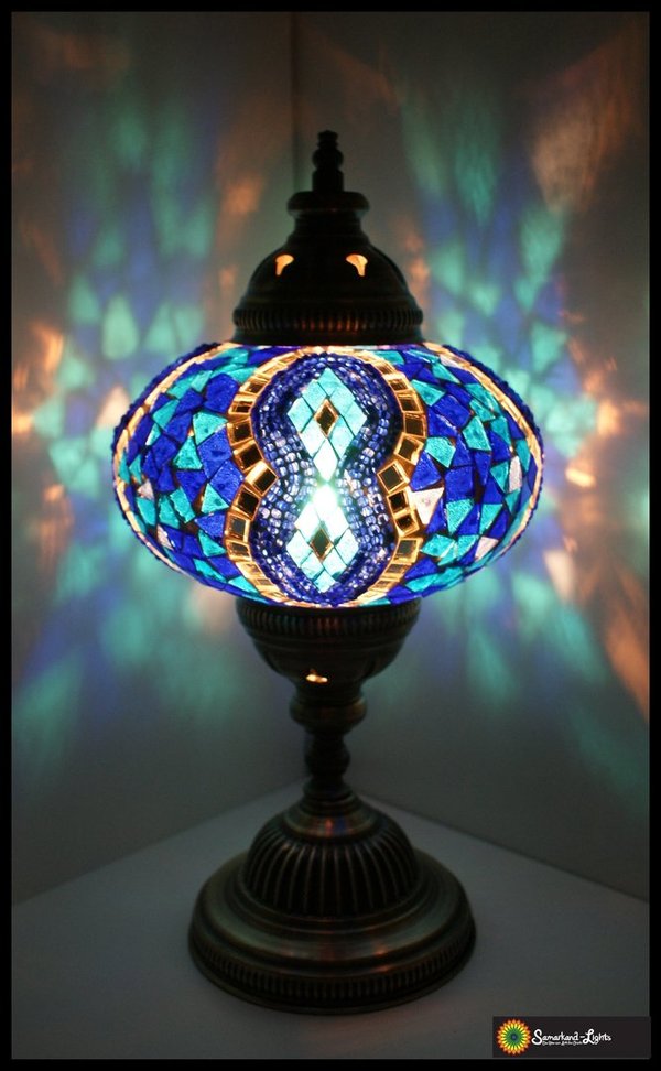 Tischlampe L / Blau / (Art: L-008)
