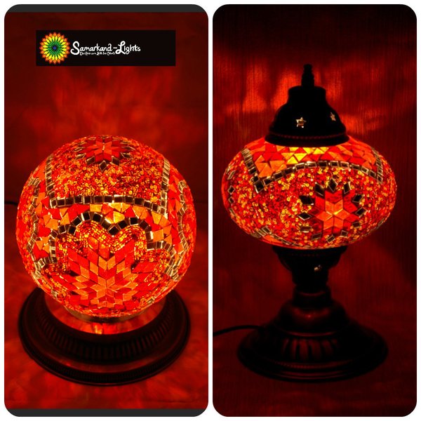 Kugellampe & Tischlampe Orange/(Art: ST001)