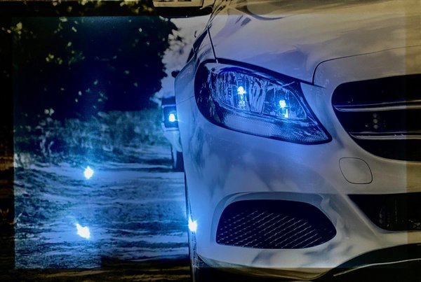 LED - Bild / White - Car / Front (Art: L-019)