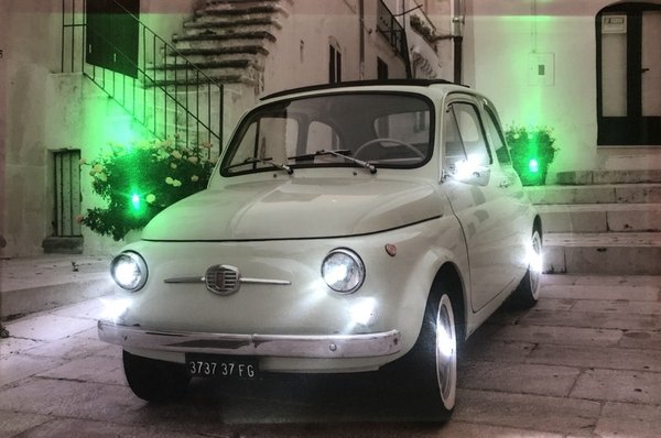 LED - Bild / Classic Car / White (Art: L-022)