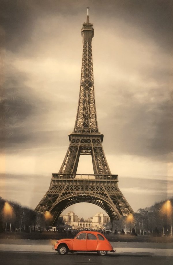 LED - Bild / Eiffelturm - Grau (Art: L-027)