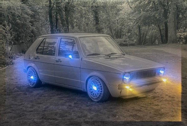 LED - Bild / Oldtimer / Classic Car  (Art: L-045)