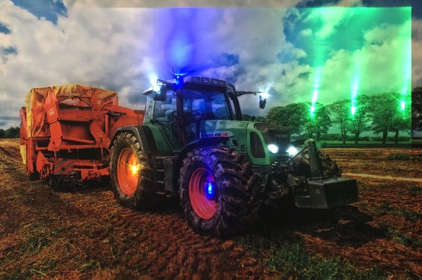 LED - Bild / Natur / Traktor - Bunt  (Art: L-083)
