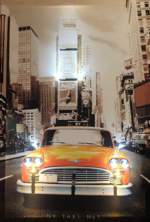 LED - Bild / Taxi / New York (Art: L-105)