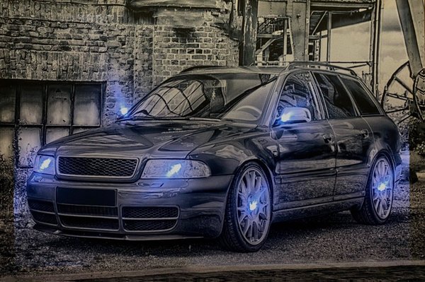 LED - Bild / Classic Car - Black (Art: L-113)