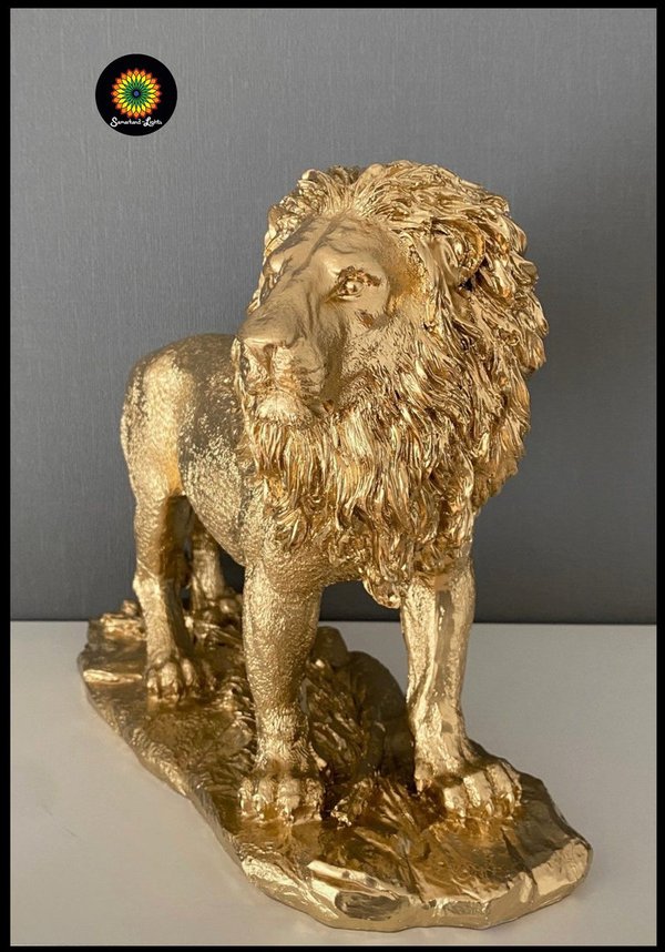 Skulptur / Löwe - Gold (Art: SK-001)