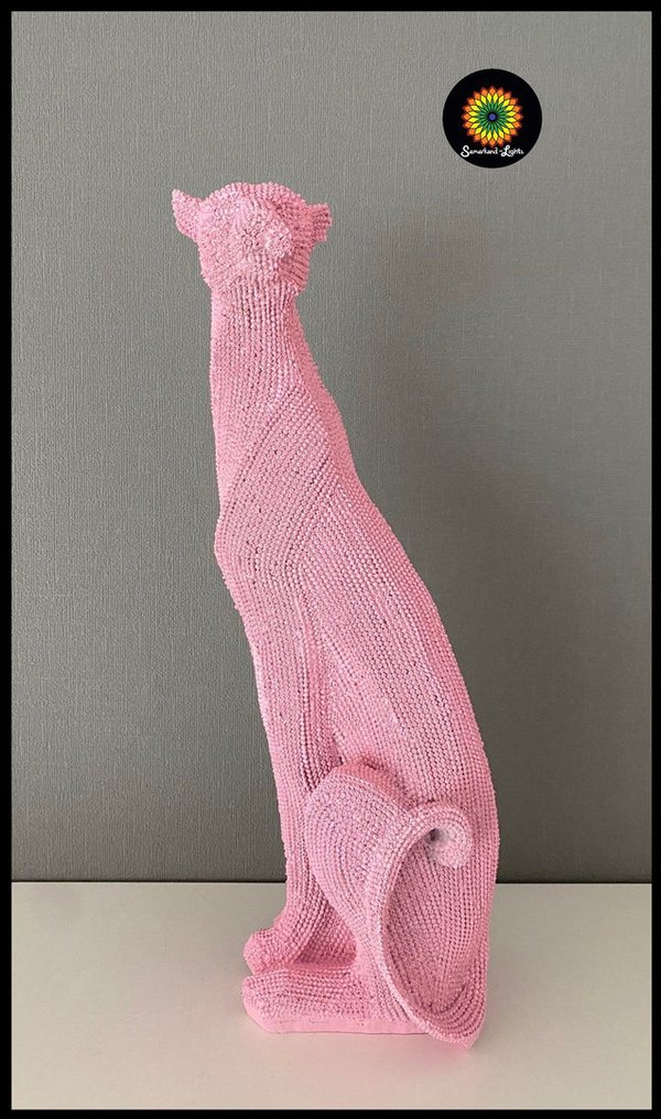 Skulptur / Leopard - Pink (Art: SK-009)